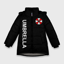 Куртка зимняя для девочки UMBRELLA CORP, цвет: 3D-светло-серый