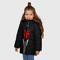 Куртка зимняя для девочки MUFC, цвет: 3D-светло-серый — фото 2