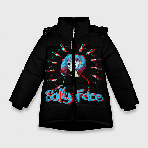 Зимняя куртка для девочки Sally Face / 3D-Черный – фото 1