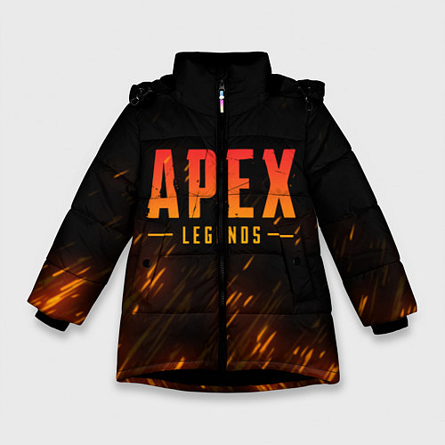 Зимняя куртка для девочки Apex Legends: Battle Royal / 3D-Черный – фото 1