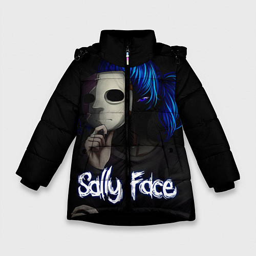 Зимняя куртка для девочки Sally Face: Dark Mask / 3D-Черный – фото 1