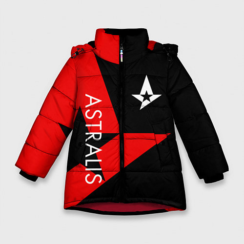 Зимняя куртка для девочки Astralis: Cybergaming / 3D-Красный – фото 1