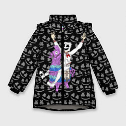 Зимняя куртка для девочки Marshmello x Llama