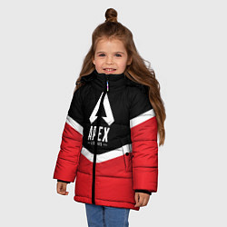 Куртка зимняя для девочки Apex Legends: Uniform, цвет: 3D-светло-серый — фото 2