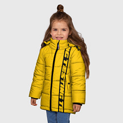 Куртка зимняя для девочки ASAP Rocky: Yellow Testing, цвет: 3D-черный — фото 2