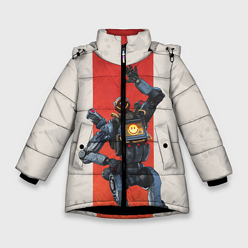 Зимняя куртка для девочки Apex Legends: Pathfinder / 3D-Черный – фото 1
