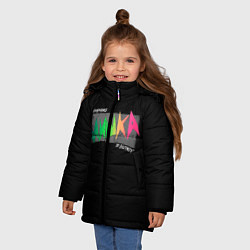 Куртка зимняя для девочки Mishka NYC x Tessa Violet, цвет: 3D-красный — фото 2