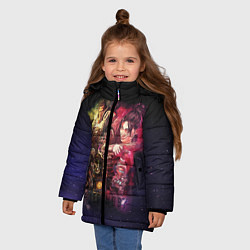 Куртка зимняя для девочки Apex Legends: Stories, цвет: 3D-светло-серый — фото 2