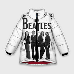 Куртка зимняя для девочки The Beatles: White Side, цвет: 3D-красный