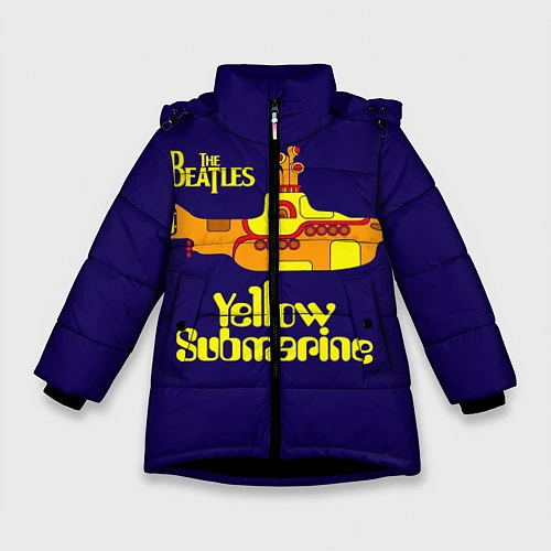 Зимняя куртка для девочки The Beatles: Yellow Submarine / 3D-Черный – фото 1