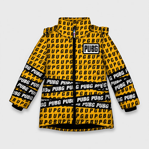 Зимняя куртка для девочки PUBG Life: Yellow Style / 3D-Черный – фото 1