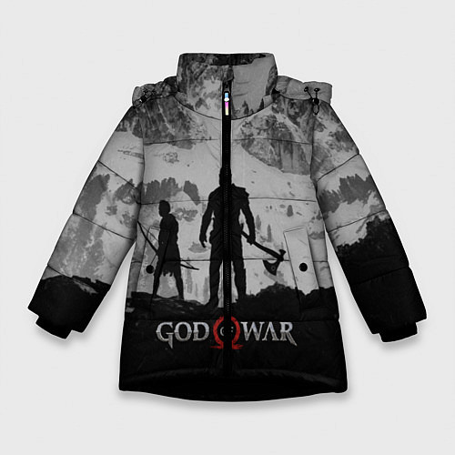 Зимняя куртка для девочки God of War: Grey Day / 3D-Черный – фото 1