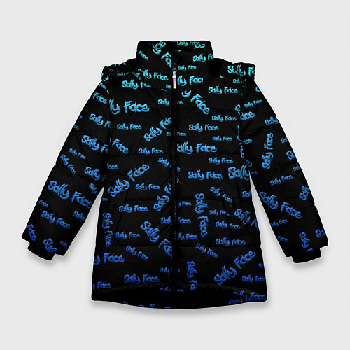Зимняя куртка для девочки Sally Face: Blue Pattern / 3D-Черный – фото 1