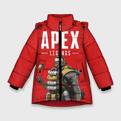 Куртка зимняя для девочки Apex Legends: Red Caustic, цвет: 3D-красный