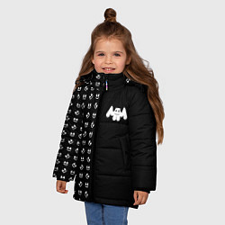 Куртка зимняя для девочки Marshmello: Dark Style, цвет: 3D-светло-серый — фото 2