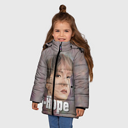 Куртка зимняя для девочки BTS J-Hope, цвет: 3D-светло-серый — фото 2