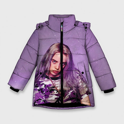 Зимняя куртка для девочки Billie Eilish: Violet Fashion / 3D-Черный – фото 1