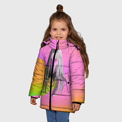Куртка зимняя для девочки Billie Eilish: Pink Fashion, цвет: 3D-черный — фото 2
