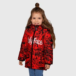 Куртка зимняя для девочки Sally Face: Red Bloody, цвет: 3D-черный — фото 2