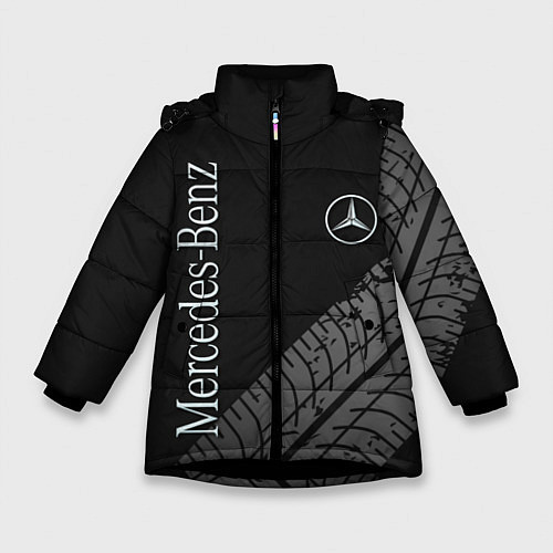 Зимняя куртка для девочки Mercedes AMG: Street Style / 3D-Черный – фото 1