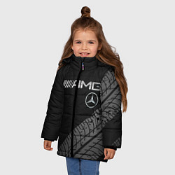 Куртка зимняя для девочки Mercedes AMG: Street Racing, цвет: 3D-красный — фото 2