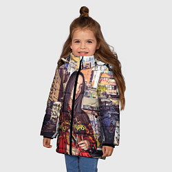 Куртка зимняя для девочки Billie Eilish: Street Style, цвет: 3D-черный — фото 2