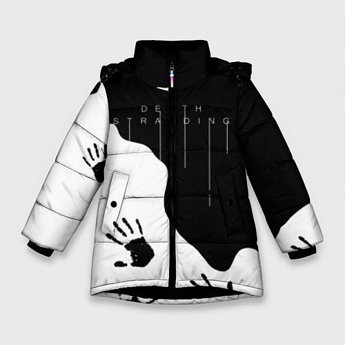 Зимняя куртка для девочки DEATH STRANDING / 3D-Черный – фото 1