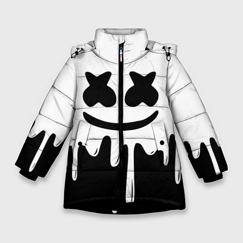 Зимняя куртка для девочки MELLO BLACK x WHITE / 3D-Черный – фото 1