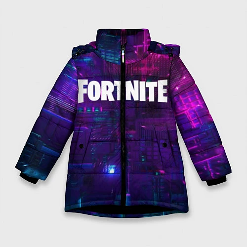 Зимняя куртка для девочки FORTNITE SEASON 9 / 3D-Черный – фото 1