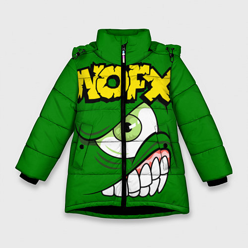 Зимняя куртка для девочки NOFX Face / 3D-Черный – фото 1