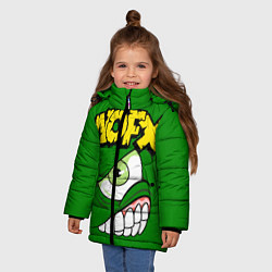 Куртка зимняя для девочки NOFX Face, цвет: 3D-светло-серый — фото 2
