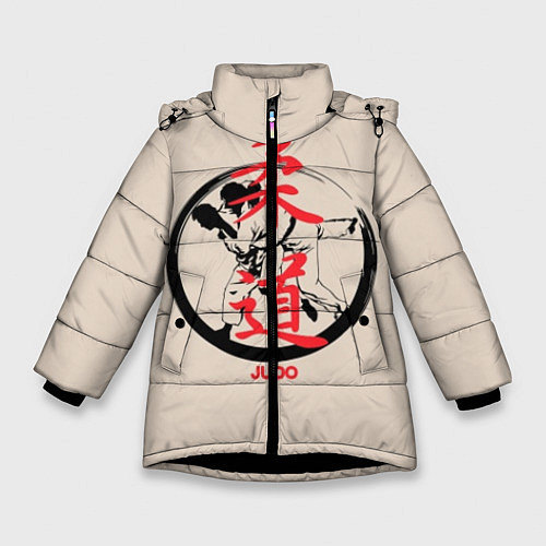 Зимняя куртка для девочки Judo / 3D-Черный – фото 1