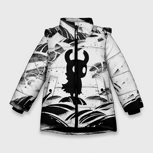 Зимняя куртка для девочки Hollow Knight / 3D-Черный – фото 1