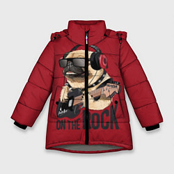 Куртка зимняя для девочки On the rock, цвет: 3D-светло-серый