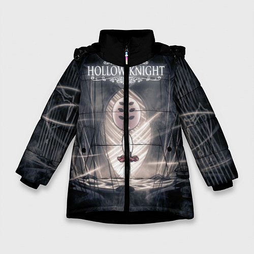 Зимняя куртка для девочки Hollow Knight / 3D-Черный – фото 1