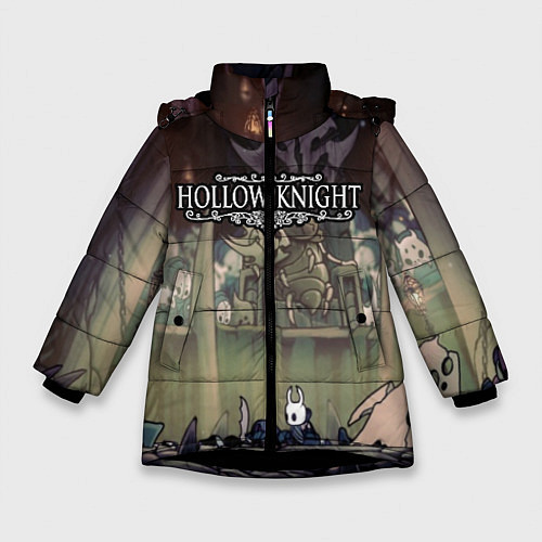 Зимняя куртка для девочки HOLLOW KNIGHT / 3D-Черный – фото 1