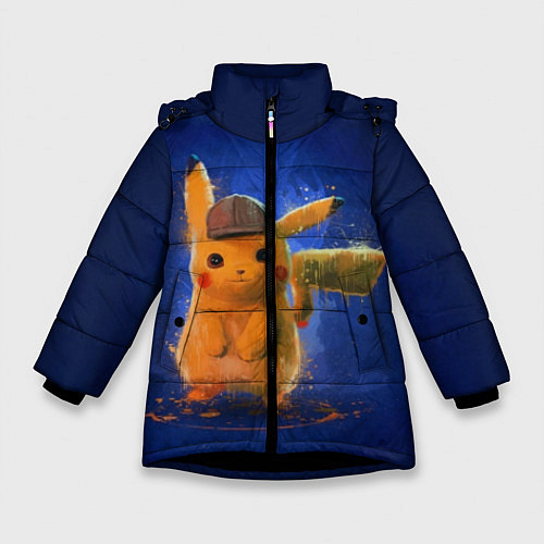 Зимняя куртка для девочки Pika Pika / 3D-Черный – фото 1