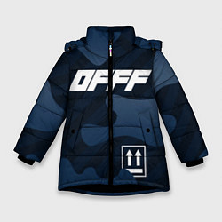 Зимняя куртка для девочки Off-White