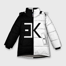 Куртка зимняя для девочки Егор Крид: ЕК, цвет: 3D-светло-серый