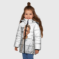Куртка зимняя для девочки Егор Крид, цвет: 3D-светло-серый — фото 2