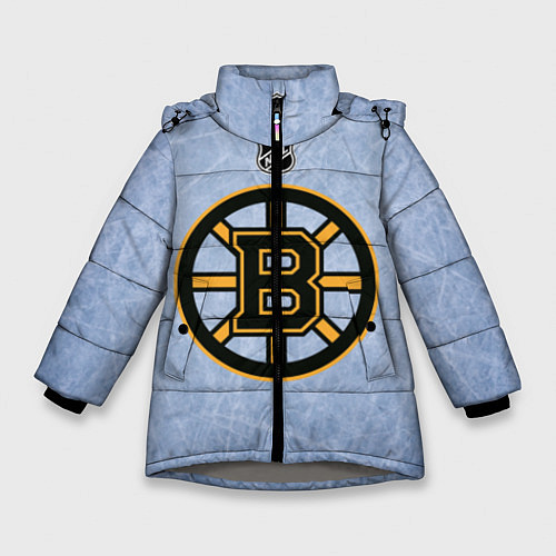 Зимняя куртка для девочки Boston Bruins: Hot Ice / 3D-Светло-серый – фото 1