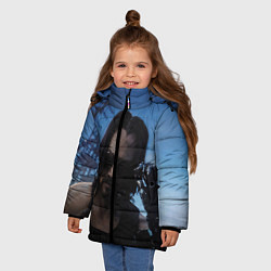 Куртка зимняя для девочки Киану Ривз, цвет: 3D-красный — фото 2