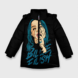 Куртка зимняя для девочки Billie Eilish, цвет: 3D-черный