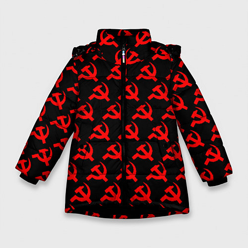 Зимняя куртка для девочки СССР / 3D-Черный – фото 1