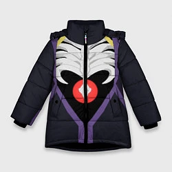 Куртка зимняя для девочки Overlord Momonga, цвет: 3D-черный