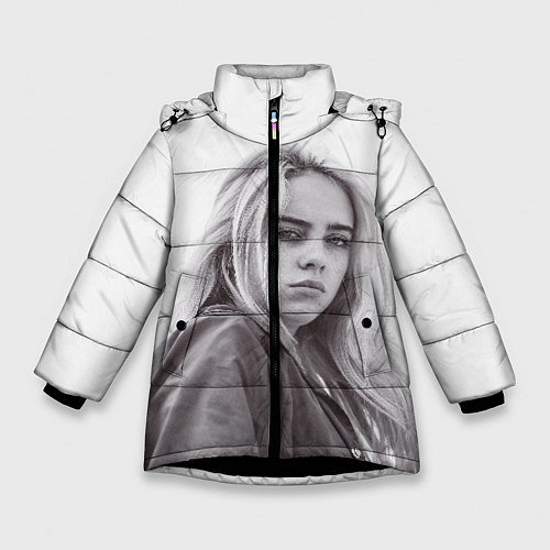 Зимняя куртка для девочки BILLIE EILISH / 3D-Черный – фото 1