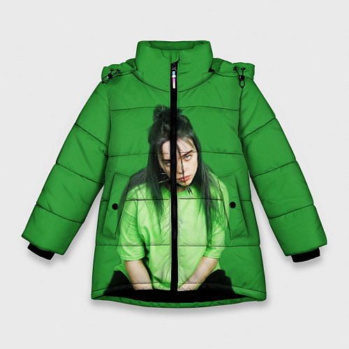 Зимняя куртка для девочки BILLIE EILISH / 3D-Черный – фото 1