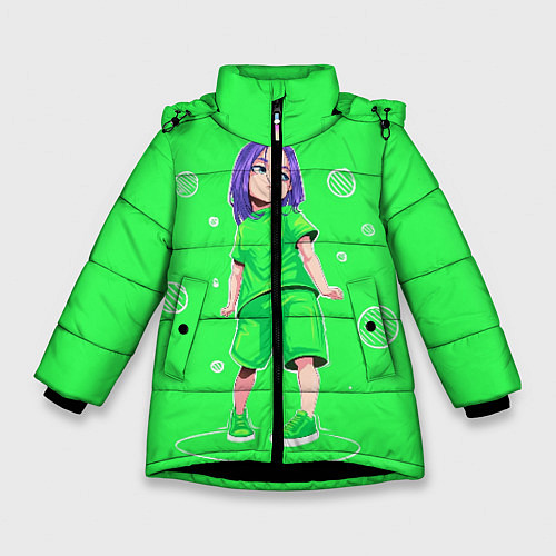 Зимняя куртка для девочки Billie Eilish: Acid Girl / 3D-Черный – фото 1