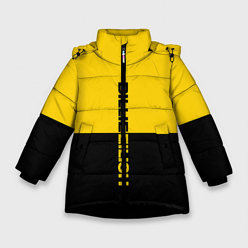 Зимняя куртка для девочки BILLIE EILISH: Yellow & Black / 3D-Черный – фото 1