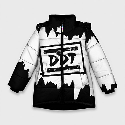 Зимняя куртка для девочки ДДТ / 3D-Черный – фото 1